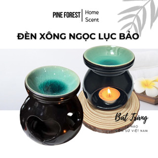 Đèn Xông Tinh Dầu Men Hỏa Biến Gốm Sứ Bát Tràng, Đèn Đốt Nến