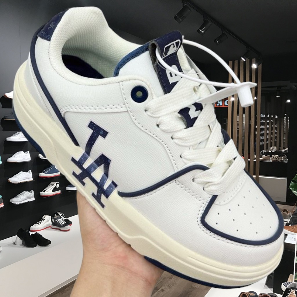 Giày thể thao  MLB Chunky Liner LA Dodgers Navy, MLB Chunky Liner LA xanh nany bản  Luxury 2024 Full size nam nữ
