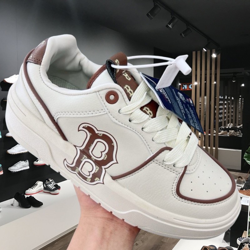 Giày Thể Thao MLB Chunky Liner Classic Monogram Brown ,Giày Sneaker MLB Chữ B Màu Nâu Kem Bản Luxury 2024 Full box