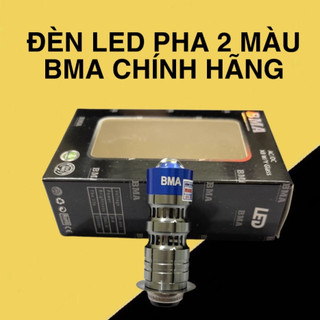 Đèn led pha xe máy, đèn bi cầu chân M5 2 chế độ cos vàng pha trắng siêu sáng