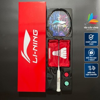  Vợt Cầu Lông Lining Axforce 70 Sói Bạc Full Hộp - Căng Dây Trợ Lực Quấn Cán Vòng Tay Túi Đựng Vợt 
