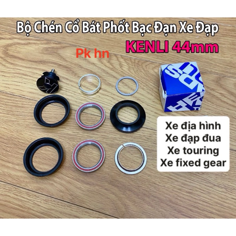 Bộ chén cổ bạc đạn xe đạp Kenli 44mm hàng xịn - Bộ chén cổ bạc đạn xe đạp fixed gear và thể thao địa