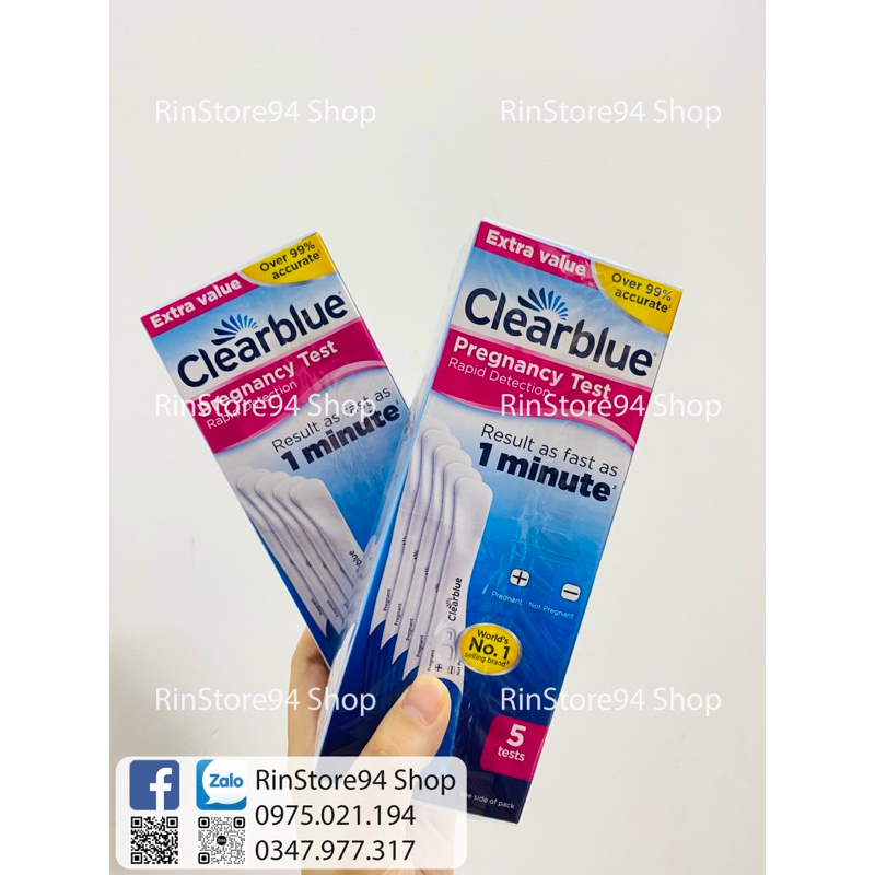 Que thử thai Clearblue 1 minute cho kết quả nhanh trong vòng 1 phút