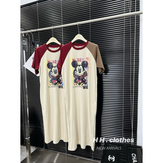 Váy micky phối tay Bigsize 60kg- 110kg [ Hàng đẹp- may kĩ- 3v max 140]