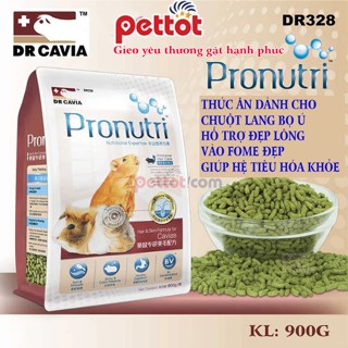 Thức ăn cho bọ ú chuột lang Pronutri DR328 cao cấp 900g hỗ trợ đẹp lông giảm mùi hôi - Pettot