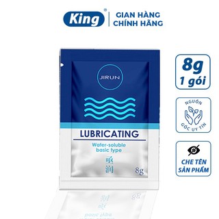 Gel bôi trơn dạng gói Jirun 8ml, gel bôi trơn gốc nước tăng khoái cảm kéo dài quan hệ