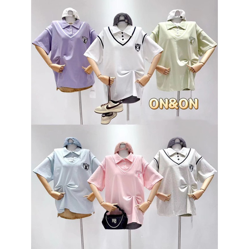 Áo phông oversize giả ghile coton qc