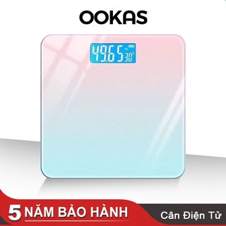 Ookas cân điện tử iscale cân sức khỏe điện tử cân gia đình trọng lượng tối đa 150kg tiện lợi cho gia đình