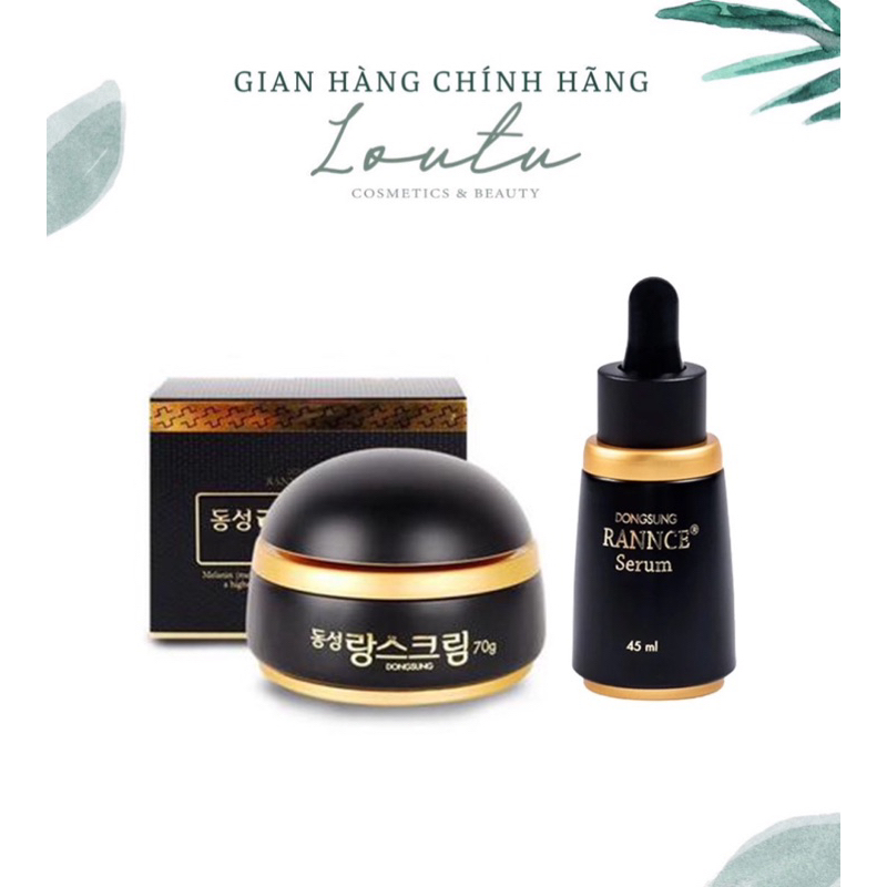  Kem nám Dongsung Rannce Cream 70g và Serum nám Dongsung Rannce 45ml