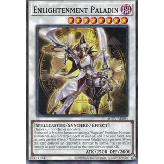 Thẻ bài yugioh ocg agov-ae104 enlightenment paladin