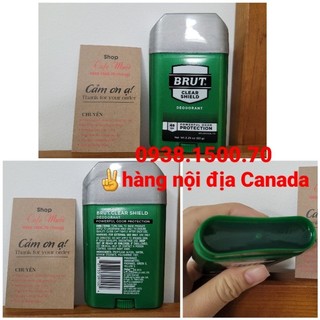 Sáp lăn khử mùi 48h cho nam brut clear shield deodorant powrful orod protection 63g
