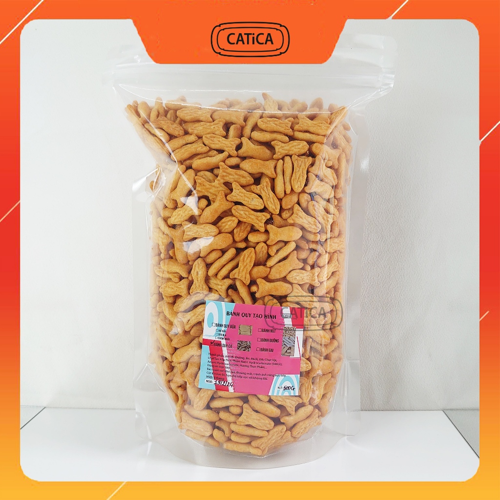 Bánh quy cá mặn bơ sữa - túi 500g