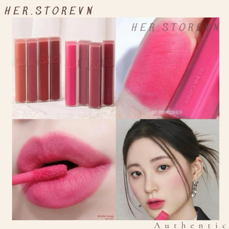 Son Romand Blur Fudge Tint 05 Bibi Candy - Màu Hồng Baby