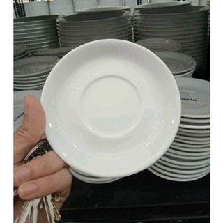 Dĩa sứ minh long 16cm - trắng