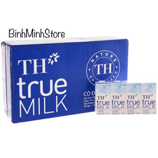 Thùng 48 hộp sữa th to 180ml có đường/ ít đường/không đường/ dâu/ socola