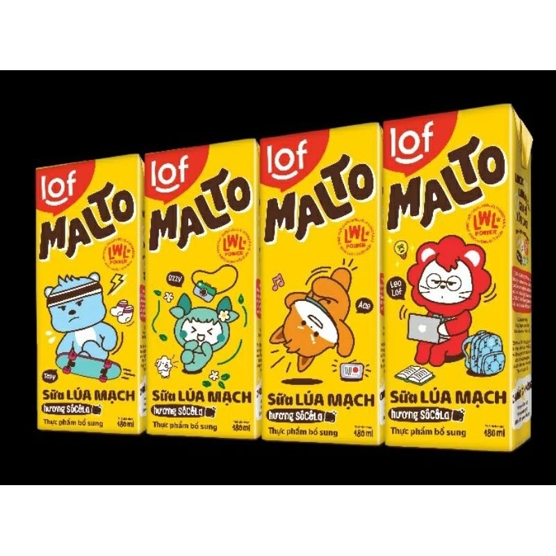 SỮA MALTO SÔ, SÔ BẠC HÀ 180ML