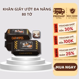 Khăn Ướt Lau Nội Thất Ô Tô Làm Sạch & Bảo Vệ, Bảo Dưỡng Và Làm Bóng Nội Thất Ô Tô, Vệ Sinh Đồ Da, Giày,Túi Túi, Áo Da