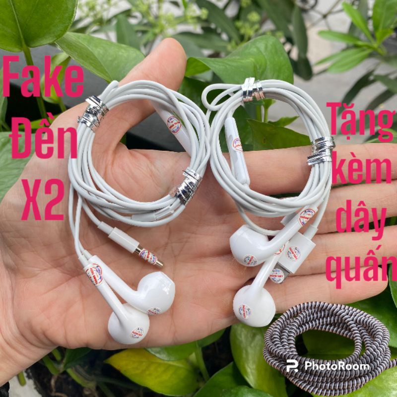 Tai nghe táo,chân tròn 3.5,chân ling.ning bóc máy .tặng kèm dây quấn bảo vệ tai