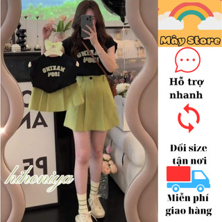 Set áo và cv xanh making đồ đôi mẹ bé