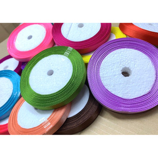 Ruban satin trơn 1cm.