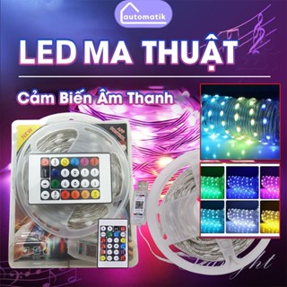 Dây Đèn LED Trang Trí Theo Nhạc Automatik Phòng Ngủ Ngoài Trời RGB Phòng Khách Đuổi Cảm Biến Decor Chống Nước Đổi Màu