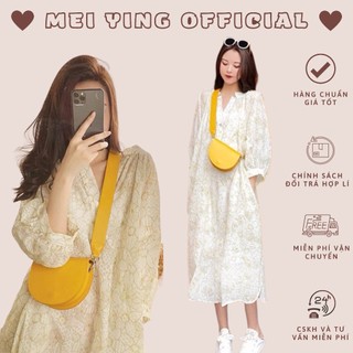 Sẵn Hàng Váy Bigsize Hoa Nhí Dáng Suông MEI YING OFFICIAL Đầm Nữ Maxi Hoa Quảng Châu