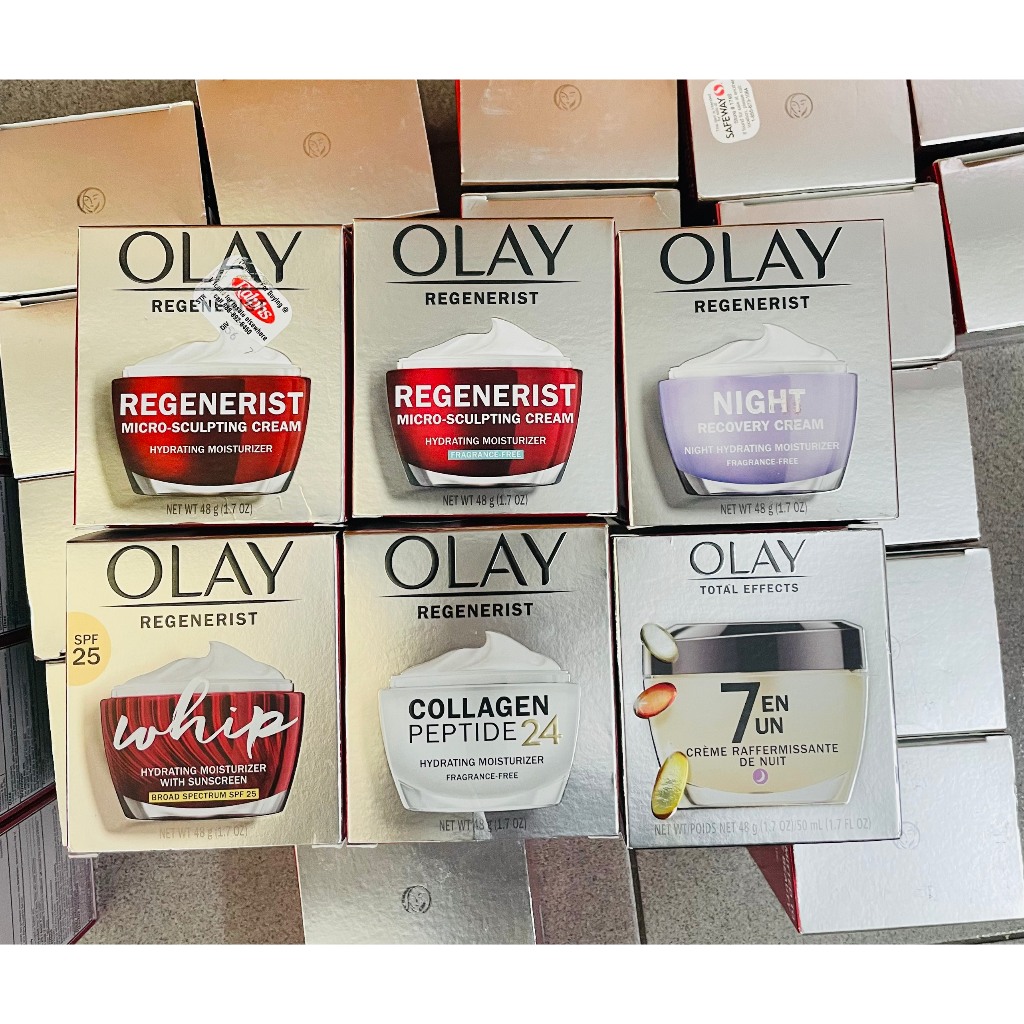 [ Hàng Mỹ Bao Check] Kem Olay Mỹ,Olay đêm tím dưỡng da ban đêm, OLay vitamon C 48gr