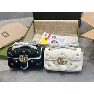 Túi xách GC Marmont bản super chất da bê size 22cm logo new fullbox