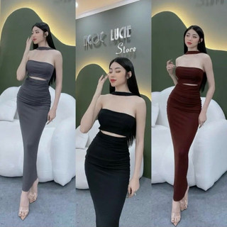 Đầm Body Cúp Ngực thiết Kế hở eo sang chảnh