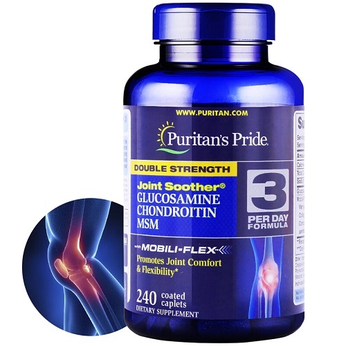 Viên uống hỗ trợ xương khớp Glucosamine Puritan’s Pride của Mỹ 240v