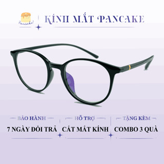 Gọng kính tròn chất liệu nhựa dẻo phụ kiện thời trang nữ 22303 – Kính mắt PanCake