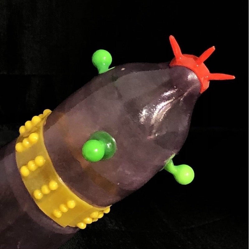 SU8 Bao Cao Su Bi Gân Gai  râu Cao Cấp Runbo Hộp 6 Chiếc