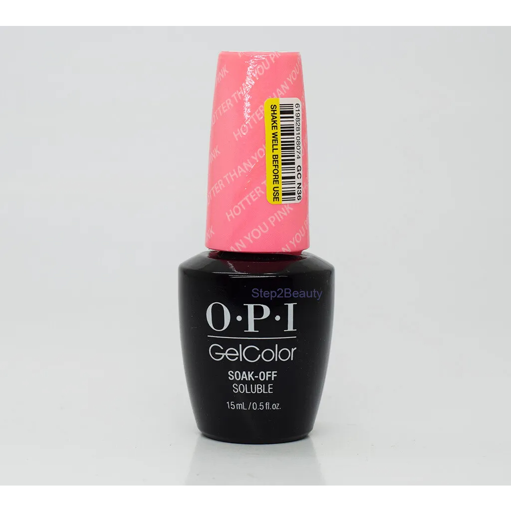 Opi gel nước sơn gel GC N36 Hotter Than You Pink hàng chính hãng