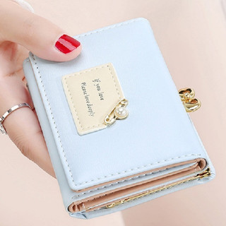 Ví Nữ Mini Cầm Tay Nữ Hàng Hiệu Cao Cấp Loại Mẫu Ngắn Cute, Ví Da PU Xịn Khóa Cài Thời Trang Hàn Quốc Chính Hãng GC-305