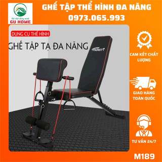 Ghế tập gym Ghế tập thể hình đa năng Ghế tập bụng cong có chốt gập Ghế gấp đa năng tiện dụng tại nhà M189