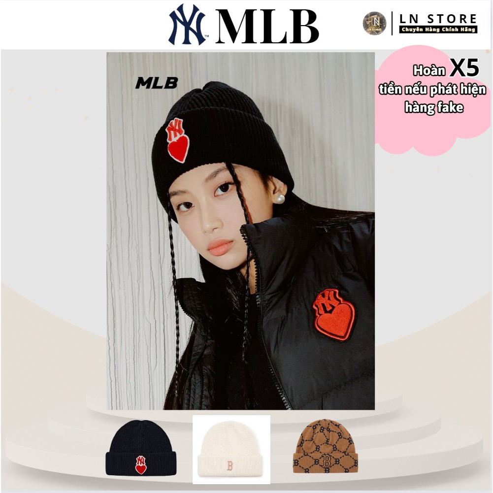 [ Authentic ] MLB – Mũ Len Basic Angora Mid Beanie