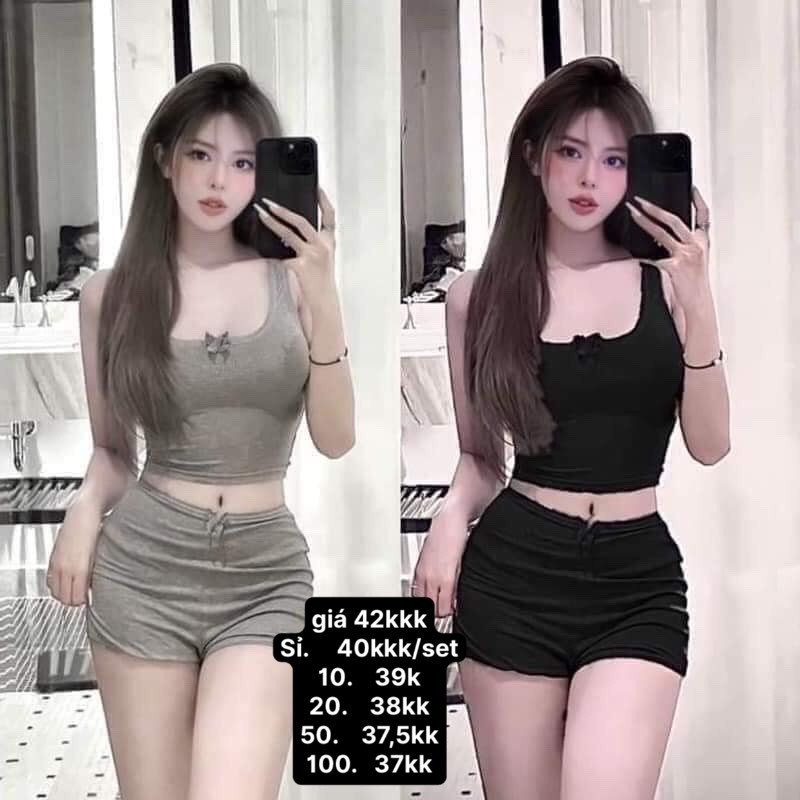 (Bán buôn-sỉ) Set Đồ Ngủ 2 Dây