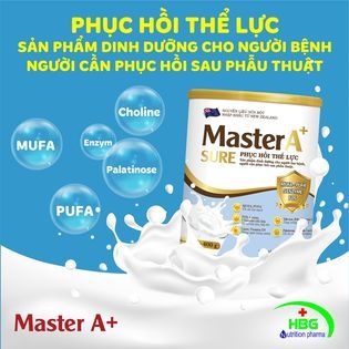 [Chính Hãng]Sữa dinh dưỡng Master A+ SURE,Giúp hồi phục thể lực cho người mới ốm dậy,trước và sau phẫu thuật.