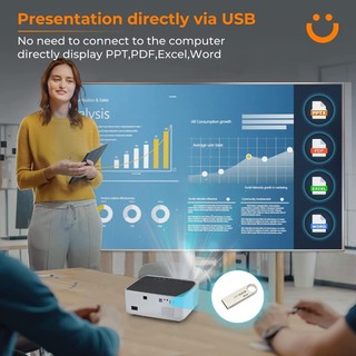 Máy chiếu Yaber V6 Pro Full-HD Android - Hàng Chính Hãng