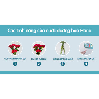 Nước dưỡng hoa Hana 10ml (Pha cho 0.5 lít nước)