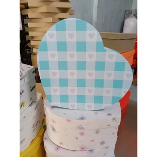 Combo 5 hộp tim 20cm nhiều hoa văn đẹp