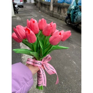 Set 10 bông Hoa tulip hoa giả hoa tulip cao cấp bông tulip bó hoa tulip hoa tulip