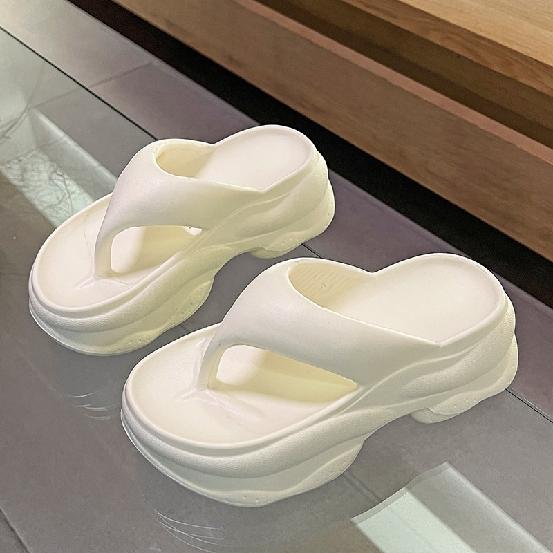 Dép Xỏ Ngón Nữ Độn Đế 7cm kiểu Thể Thao D10 Cao Cấp