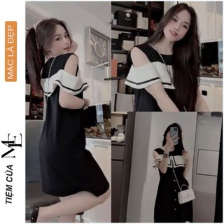 ĐẦM VÁY TRỄ VAI V6769 DÁNG SUÔNG FORM DÁNG ĐẸP CHẤT COTTON CAO CẤP MỀM MỊN MÁT KIỂU DÁNG TRẺ TRUNG THANH LỊCH FREESIZE
