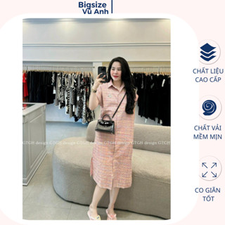 Váy bầu , đầm bầu thiết kế kẻ hồng dáng suông cổ sơ mi lên form siêu xinh cho các Mẹ diện đi chơi công sở dự tiệc