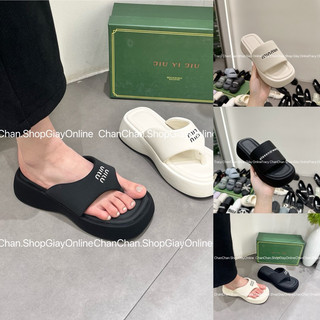 Dép bánh mì nâng đế 7cm miumiu 2024 😍