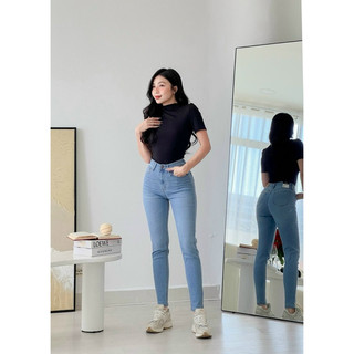 Quần jean ôm xuất khẩu co giãn