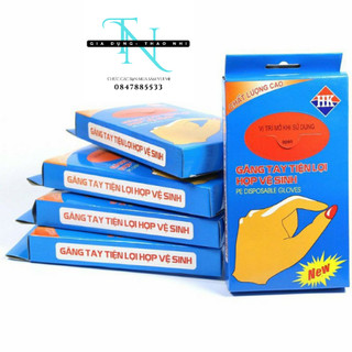 Găng tay nilong dùng một lần hàng đẹp 100 chiếc