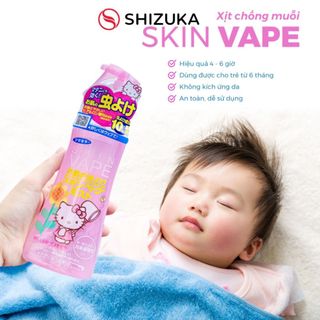 Xịt chống muỗi skinvape an toàn cho bé 200ml- shizuka hàng nội địa nhật bản