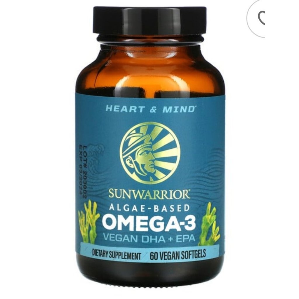 OMEGA 3 - Sunwarrior, Algae-Based Omega-3, Vegan DHA + EPA, 60 Vegan Softgels